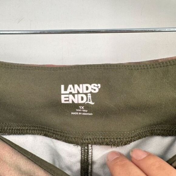 Lands' End Women's Tie Dye High-Rise Slim Flat Front Leggings Multicolor Size 1X - Picture 4 of 14